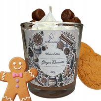 Świeca Zapachowa Sojowa Świeczka PIERNIKOWE CIASTKA w Szkle Piękny Zapach