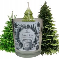 Świeca Zapachowa Sojowa Świeczka ŚWIĄTECZNY LAS w Szkle Piękny Zapach