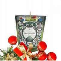 Świeca Zapachowa Sojowa Świeczka ZAPACH ŚWIĄT w szkle - Piękny Zapach