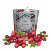 Świeca Zapachowa Sojowa Świeczka ŻURAWINA w szkle - Piękny Zapach