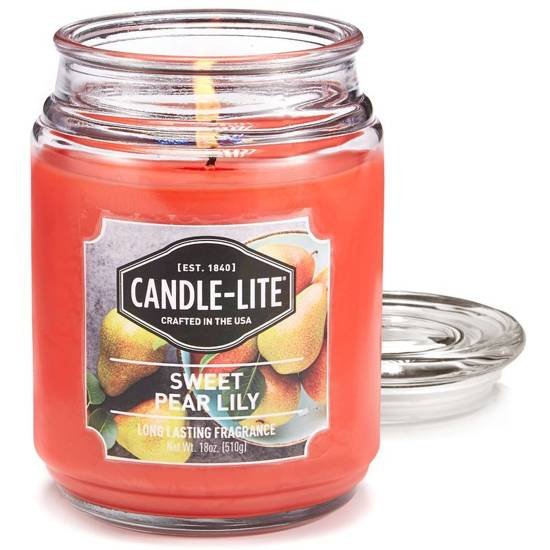 Świeca zapachowa Sweet Pear Lily (510g) Candle Lite Company
