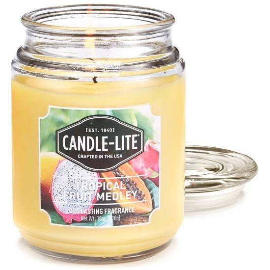 Świeca zapachowa Tropical Fruit Medley (510g) Candle Lite Company