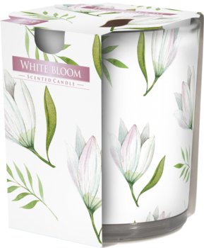 Świeca zapachowa w szkle BISPOL 22H BIAŁY ROZKWIT - BISPOL
