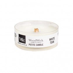 Świeca zapachowa WOODWICK White Teak - petite, 31 g - Woodwick