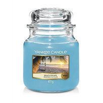 Świeca zapachowa Yankee Candle BEACH ESCAPE, średni słoik, 411g