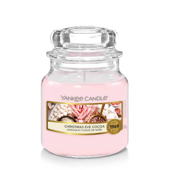 Świeca zapachowa Yankee Candle CHRISTMAS EVE COCOA, mały słoik, 104g - Yankee Candle