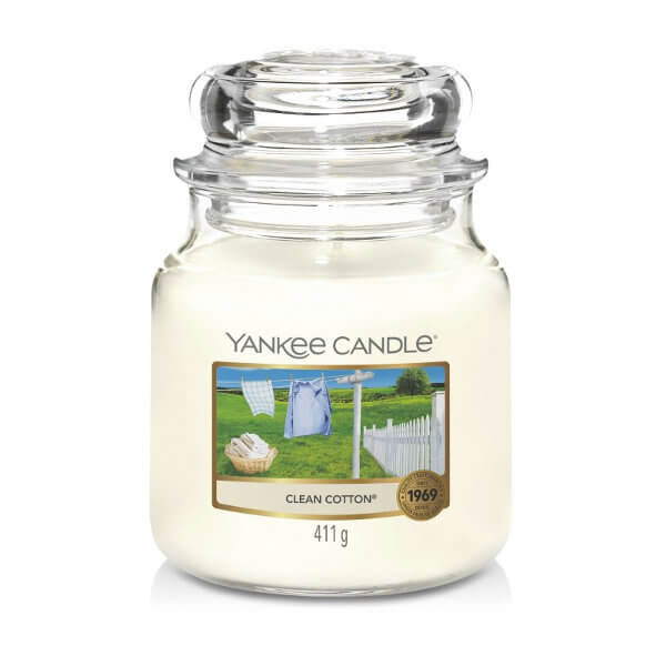 Świeca zapachowa YANKEE CANDLE Clean Cotton, 411 g