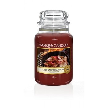 Świeca zapachowa Yankee Candle CRISP CAMPFIRE APPLES, duży słoik, 623g - Yankee Candle