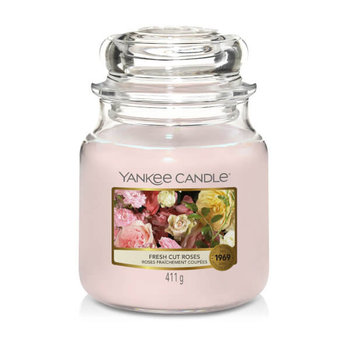 Świeca zapachowa YANKEE CANDLE, Fresh Cut Roses, 411 g - Yankee Candle