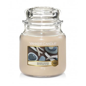 Świeca zapachowa Yankee Candle SEASIDE WOODS, średni słoik, 411g - Yankee Candle