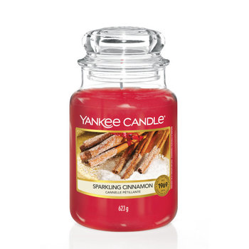 Świeca zapachowa Yankee Candle SPARKLING CINNAMON, duży słoik, 623g - Yankee Candle