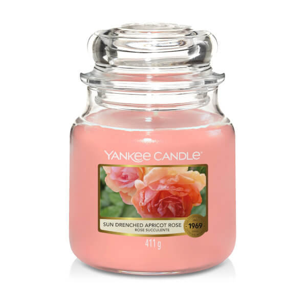 Świeca zapachowa YANKEE CANDLE, Sun-Drenched Apricot Rose, 411 g