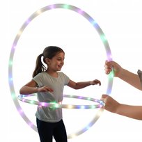 ŚWIECĄCE HULA HOP KOŁO 70CM OBRĘCZ SZKOŁA PRZEDSZKOLE GIMNASTYKA FITNESS Midex