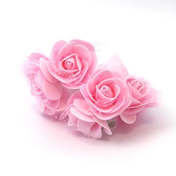 Świecące kwiaty LED PLATINET Cotton Balls, 10 szt., różowe - PLATINET