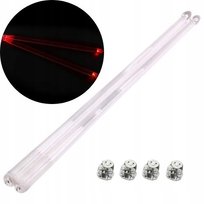 Świecące Pałeczki perkusyjne LED czerwone + 4 baterie, pałki do perkusji Kazoo Polska