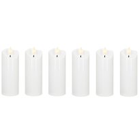 Świece LED 6 szt. elektryczne 13,5 cm świeczki na baterie, wkłady do znicza ruchomy płomień