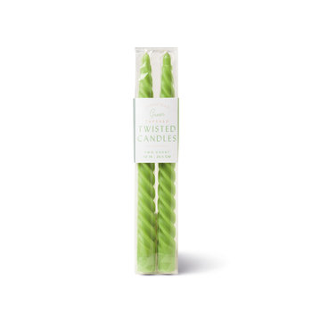 Świece Stożkowe 2Szt 'Realm' 25,4cm Green Twisted | Paddywax - Inny producent