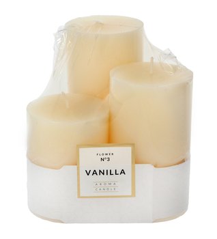 Świece zapachowe ARTMAN Glass Classic Perfume Vanilla, 3 szt. - Artman