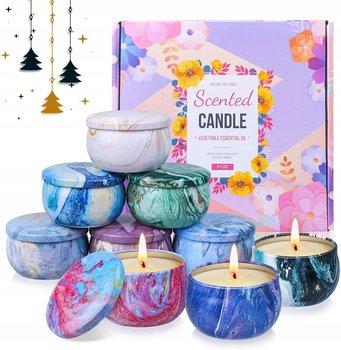 ŚWIECE ZAPACHOWE SOJOWE ŚWIECZKI NATURALNE UPOMINEK ZESTAW 9 SZTUK PREZENT - Inna marka