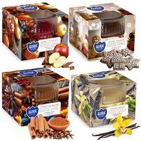 Świece Zapachowe Świąteczne Świeczki 4X Świeca Zestaw Na Prezent Świąteczny