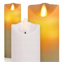 ŚWIECZKA NA BATERIE LED WKŁAD DO ZNICZA ZNICZY ŚWIECA EFEKT PŁOMIENIA 15 cm