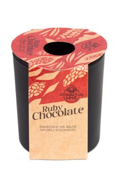 Świeczka sojowa Powąchaj Mnie - Ruby Chocolate czarna - Pavoncella