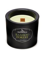 Świeczka sojowo - kokosowa Bamboo Forest Czarna 46h PAVONCELLA