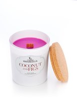 Świeczka sojowo - kokosowa Coconut and Figs Biała 36h PAVONCELLA