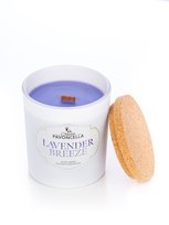 Świeczka sojowo - kokosowa Lavender Breeze Biała 36h PAVONCELLA