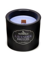 Świeczka sojowo - kokosowa Lavender Breeze Czarna 46h PAVONCELLA