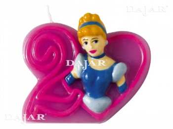 Świeczka urodzinowa 2 Księżniczki DISNEY - Disney