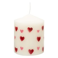 Świeczka, Walentynki, Serduszka, 9x7 cm