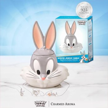 Świeczka z biżuterią Naszyjnik Srebro 925 Charmed Aroma - Looney Tunes Bugs Bunny - Inny producent