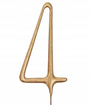 ŚWIECZKA ZIMNE OGNIE NA TORT URODZINY CYFRA 4 - Amigo