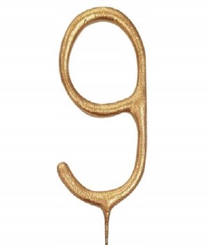 ŚWIECZKA ZIMNE OGNIE NA TORT URODZINY CYFRA 9 - Amigo