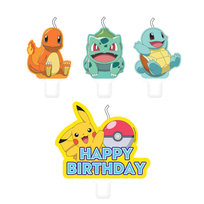 Świeczki Na Tort Pokemon 4 Szt.