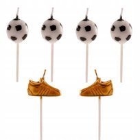 ŚWIECZKI URODZINOWE PIŁKA NOŻNA PIŁKI 6 szt