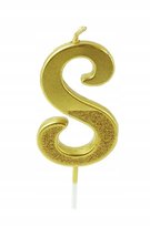 ŚWIECZKI URODZINOWE ŚWIECZKA ZŁOTY BROKAT CYFRA 8