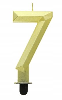 ŚWIECZKI URODZINOWE ŚWIECZKA ZŁOTY CYFRA 7 - Inna marka
