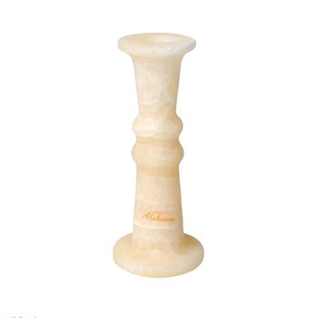 Świecznik BLOOM Alabaster, kremowy, 16,5 cm - Bloom