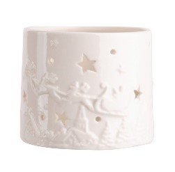 Świecznik porcelanowy na Tealight, 10x10x8 cm - Altom