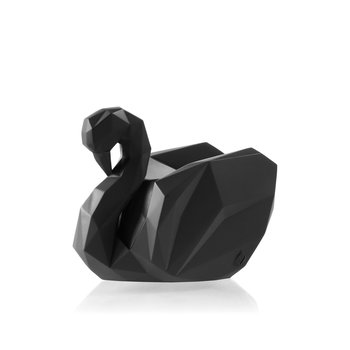 Świecznik Swan Low-Poly Black Matt Poli - Candellana