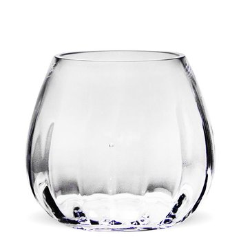 Świecznik szklany, 12,5x13x13 cm - Pigmejka