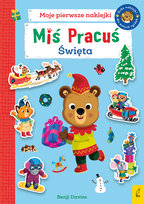 Święta. Moje pierwsze naklejki. Miś pracuś