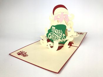 Święty Mikołaj, Bożonarodzeniowa Kartka 3d, Święta - GrandGift
