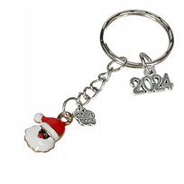 Święty Mikołaj choinka prezenty breloczek do kluczy na wigilię gwiazdor