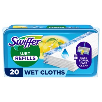 Swiffer, Wet, Mokre chusteczki do podłóg, 20 szt. - SWIFFER