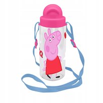 Świnka Peppa Bidon Butelka Tritan 500 ml z Paskiem BPA FREE