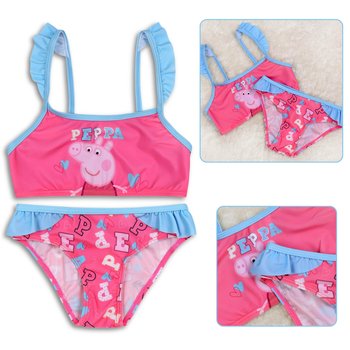 Świnka Peppa Dwuczęściowy strój kąpielowy różowy, dziewczęcy kostium kąpielowy 4-5 lat 104-110 cm - sarcia.eu