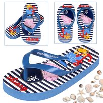 Świnka Peppa George Granatowe klapki/japonki chłopięce, klapki na basen dla chłopca 26-27 EU